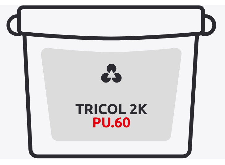 Клей для фургонов, рефрижераторов TRICOL 2K PU.60